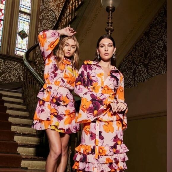 NWT Elliatt Zaida Floral Mini Dress in Multi SIZE Medium‎ - Picture 11 of 11